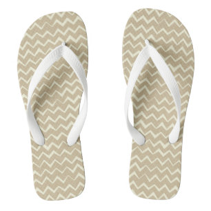 Zigzag pattern flip flops