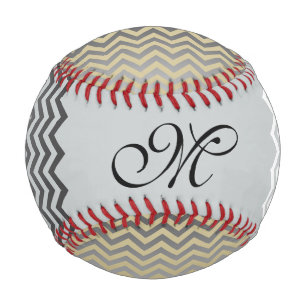 ZIGZAG pattern - grey gradient + your back & ideas Baseball