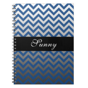 ZIGZAG pattern - grey gradients + your backgr. Notebook