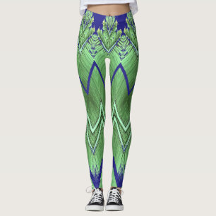 Zigzag pattern "Ratti_Creative_Arts" Leggings
