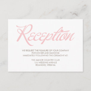 Zigzag Pattern Reception Card