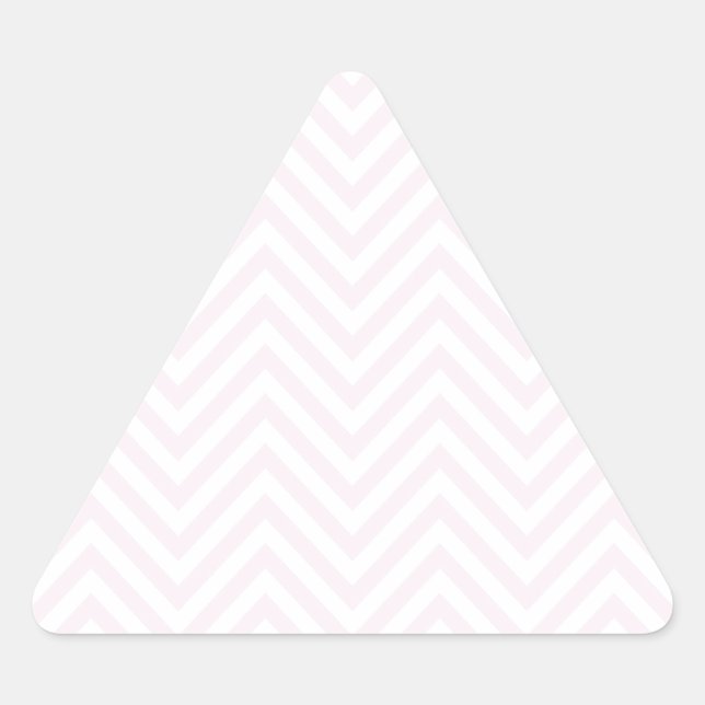 ZigZag Personalisable pattern Background Template Triangle Sticker (Front)