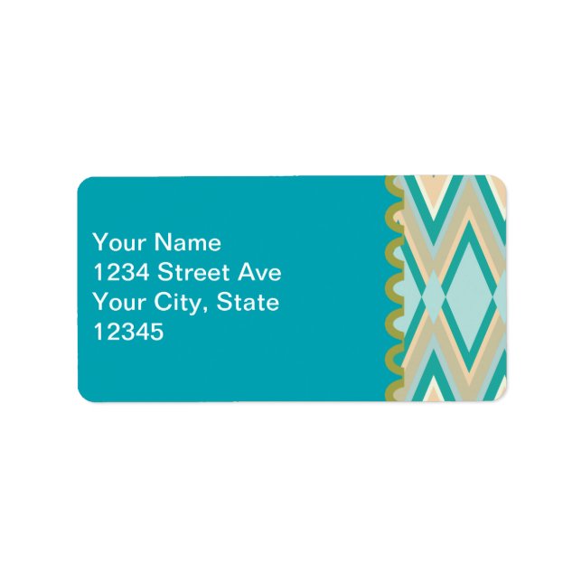 zigzag-phones diagonal label (Front)