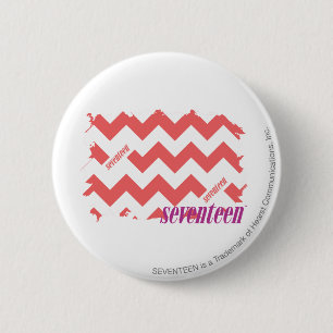 ZigZag Pink 2 6 Cm Round Badge