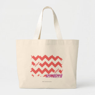 ZigZag Pink 2 Large Tote Bag
