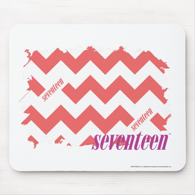 ZigZag Pink 2 Mouse Mat (Front)