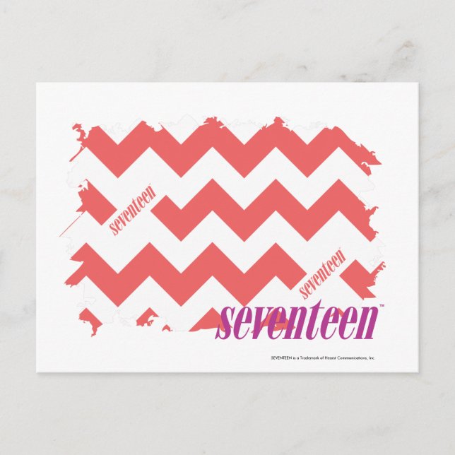 ZigZag Pink 2 Postcard (Front)