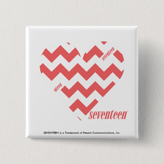 ZigZag Pink 3 15 Cm Square Badge (Front)