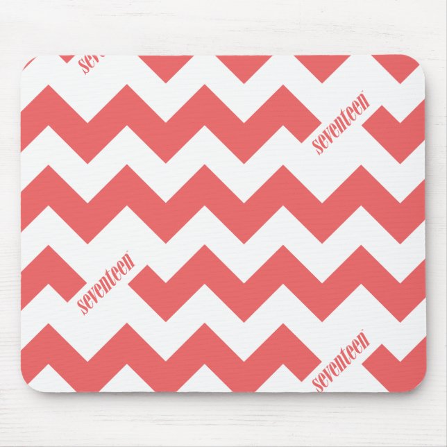 ZigZag Pink Mouse Mat (Front)