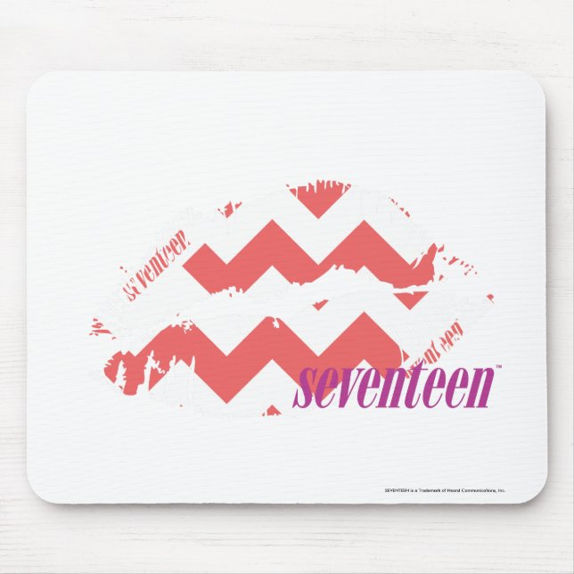ZigZag Pink Mouse Mat (Front)