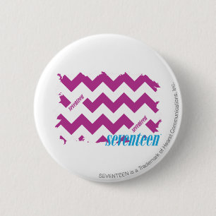 ZigZag Purple 3 6 Cm Round Badge