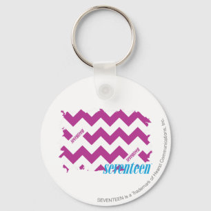 ZigZag Purple 3 Key Ring