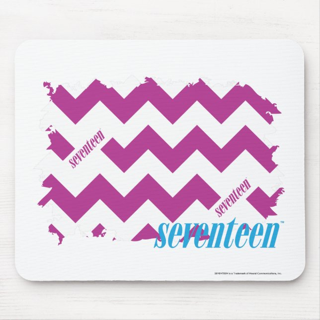 ZigZag Purple 3 Mouse Mat (Front)