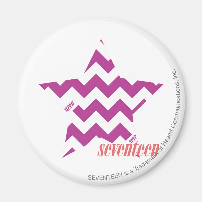 ZigZag Purple 4 Magnet (Front)