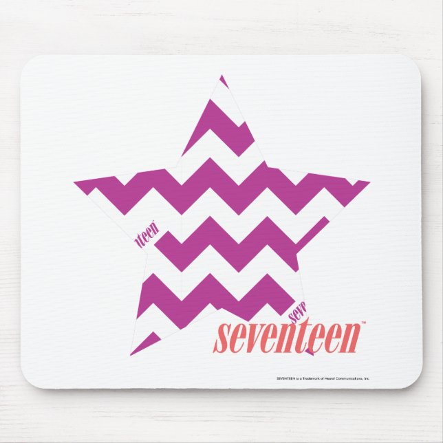 ZigZag Purple 4 Mouse Mat (Front)