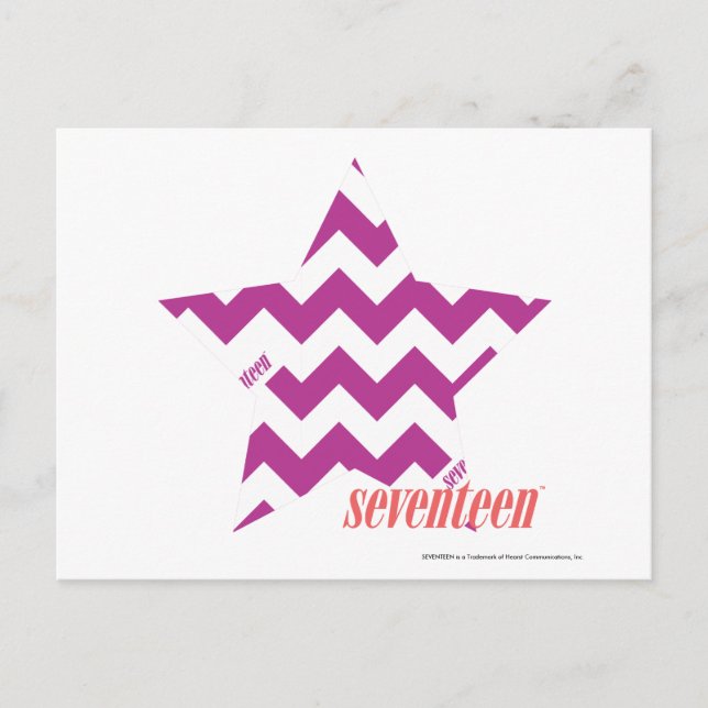 ZigZag Purple 4 Postcard (Front)