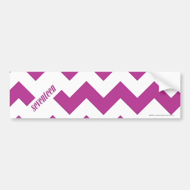 ZigZag Purple Bumper Sticker (Front)