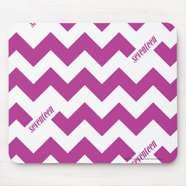 ZigZag Purple Mouse Mat (Front)