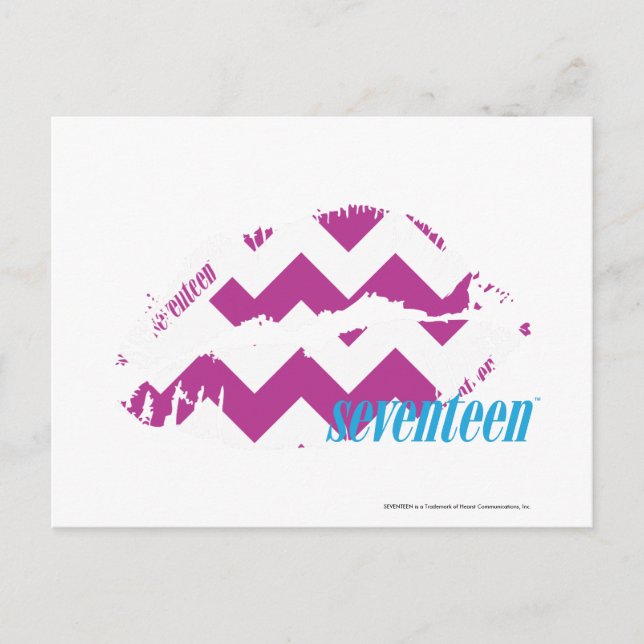 ZigZag Purple Postcard (Front)