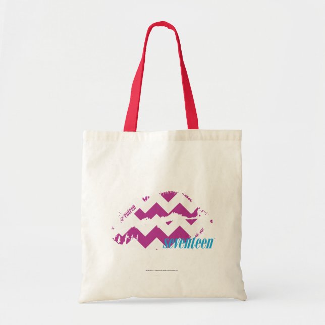 ZigZag Purple Tote Bag (Front)