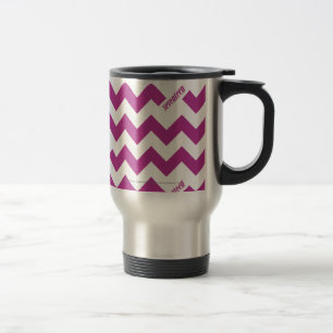 ZigZag Purple Travel Mug