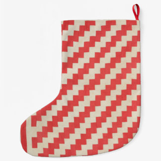 Zigzag Quilt Large Christmas Stocking
