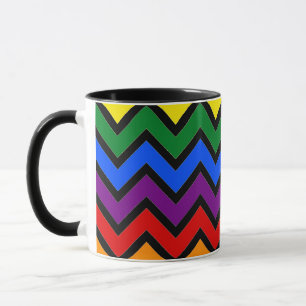 Zigzag Rainbow Mug