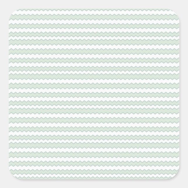 Zigzag Sea Anemone Square Sticker (Front)