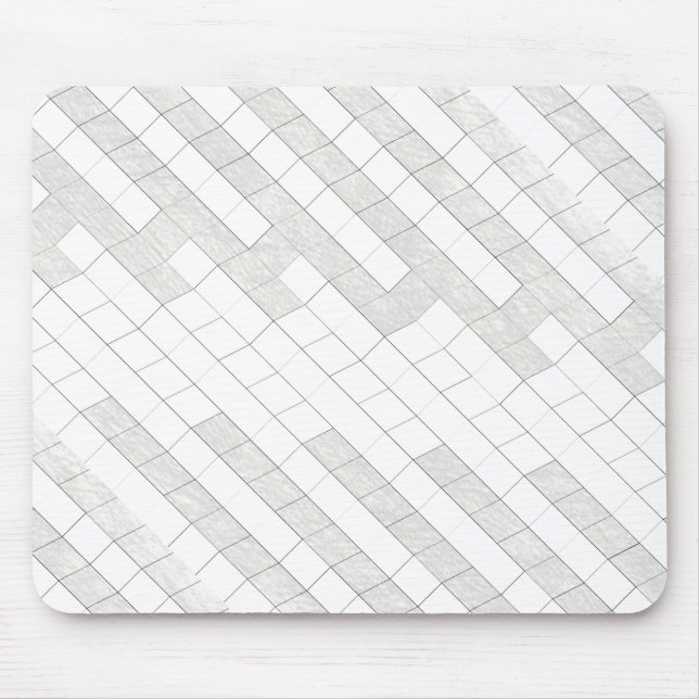 zigzag squares in grey... mouse mat (Front)
