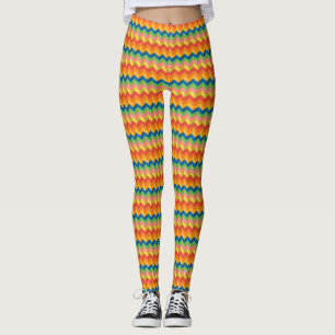 zigzag stripe leggings