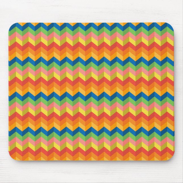 zigzag stripe mouse mat (Front)