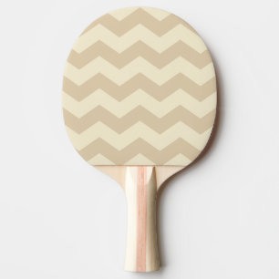 Zigzag Stripe Sand Dune Colour Ping Pong Paddle