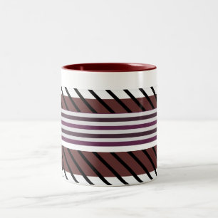 Zigzag, striped, Retro pattern coffee mug