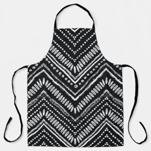 Zigzag Stripes: Hand Drawn Ethnic Apron