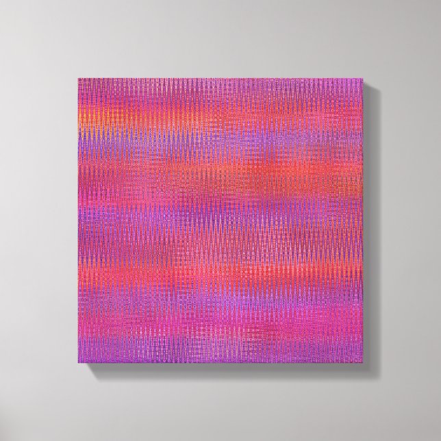 Zigzag Sunset Canvas Print (Front)