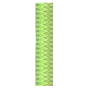 ZIGZAG Waves green + your ideas Short Table Runner