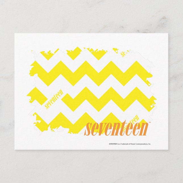ZigZag Yellow 2 Postcard (Front)