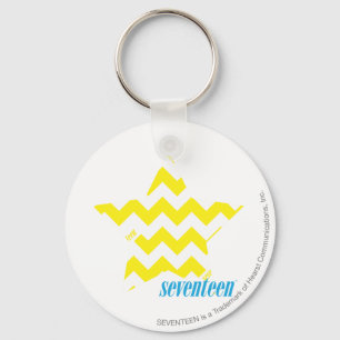ZigZag Yellow 3 Key Ring