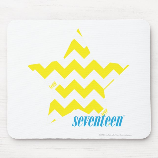 ZigZag Yellow 3 Mouse Mat (Front)