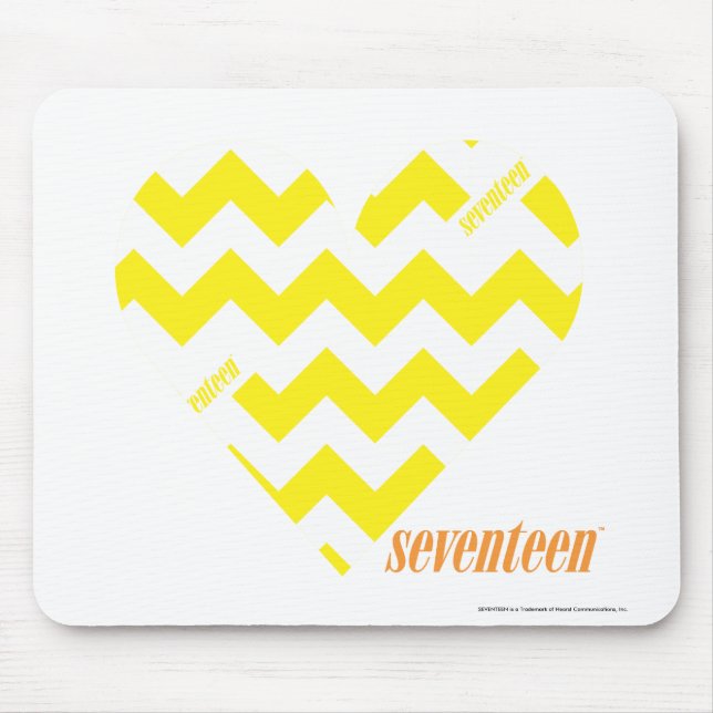 ZigZag Yellow 4 Mouse Mat (Front)