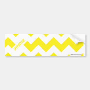 ZigZag Yellow Bumper Sticker