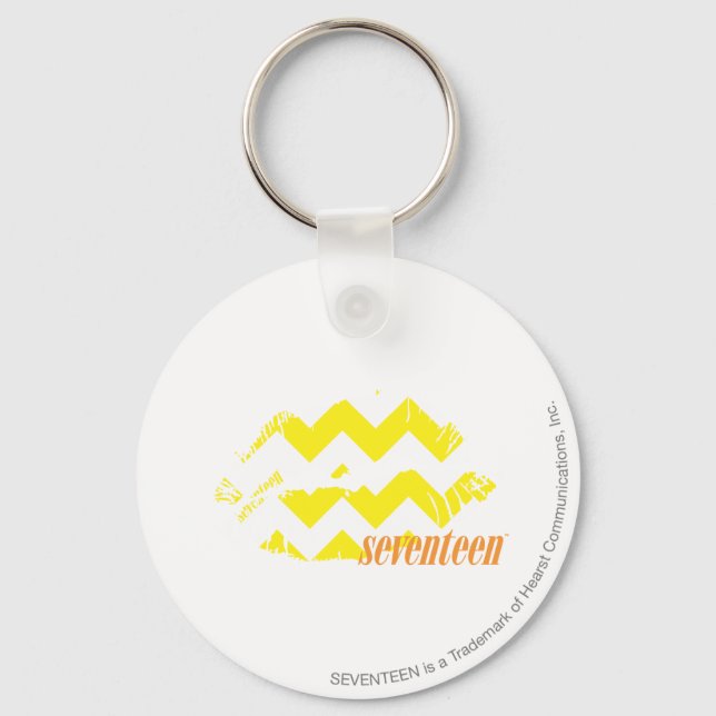 ZigZag Yellow Key Ring (Front)