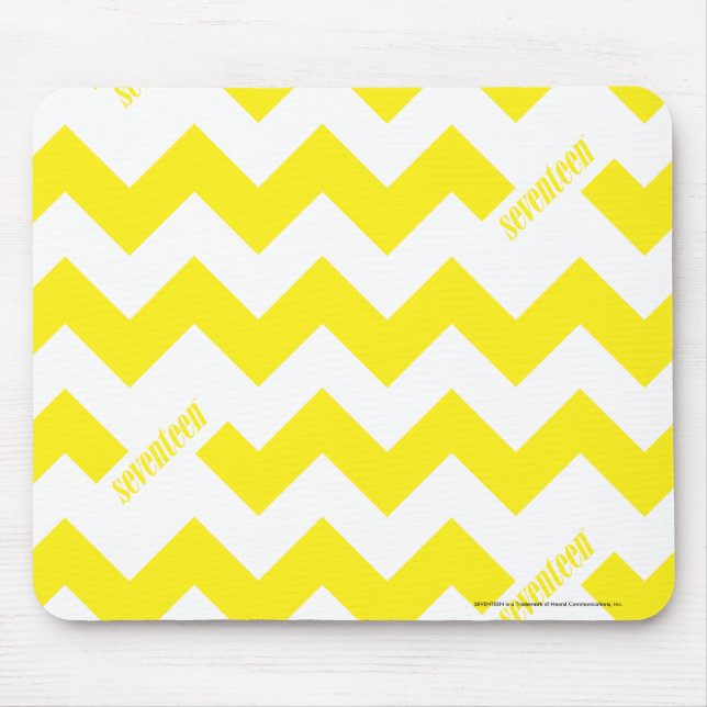 ZigZag Yellow Mouse Mat (Front)