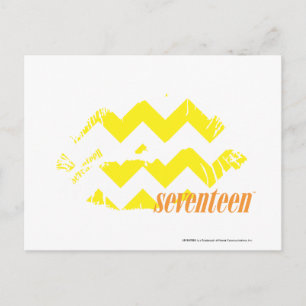 ZigZag Yellow Postcard