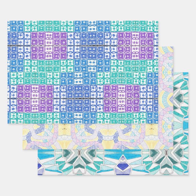 ZigZags Flat Sheet Set of 3 (Set)