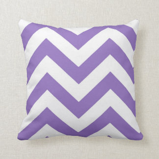Zigzags in Purple Lavender Cushion