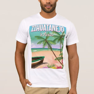 Zihuatanejo Mexican beach vacation poster T-Shirt