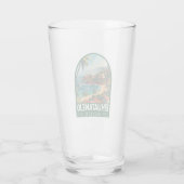 Zihuatanejo Mexico Travel Art Vintage Glass (Back)