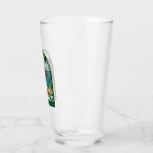 Zihuatanejo Mexico Travel Art Vintage Glass (Left)