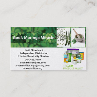 Zija Independant Distributor Business Card
